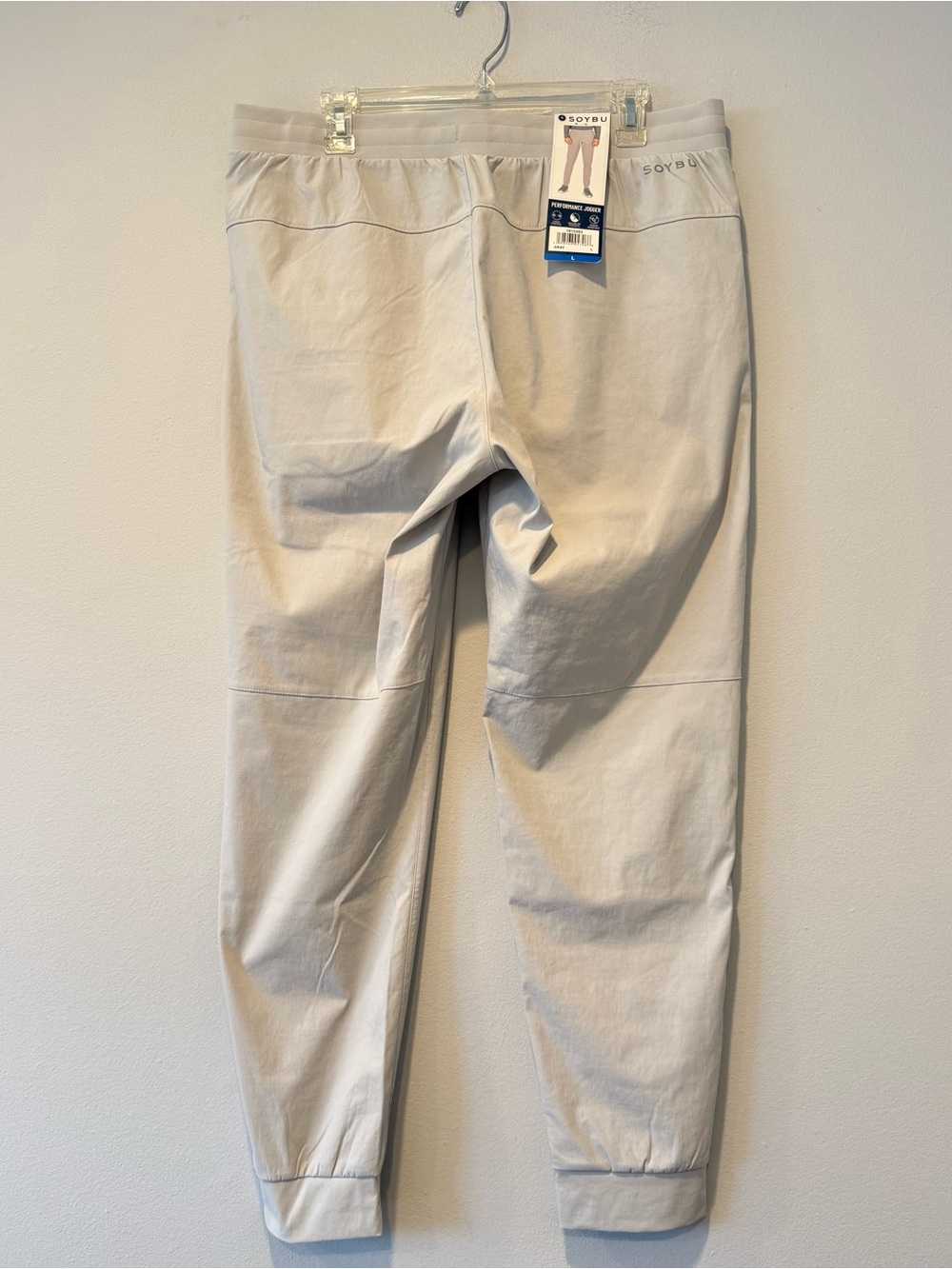 Soybu Men's S Gray Performance Jogger Track Pants 2-Way Stretch - Picture 5 of 11